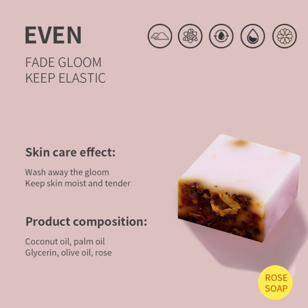 Rose Handmade Soap - Image 2